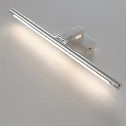 Modern Black Sleek Tubular LED Vanity Light for Cabinet Front Image - 5