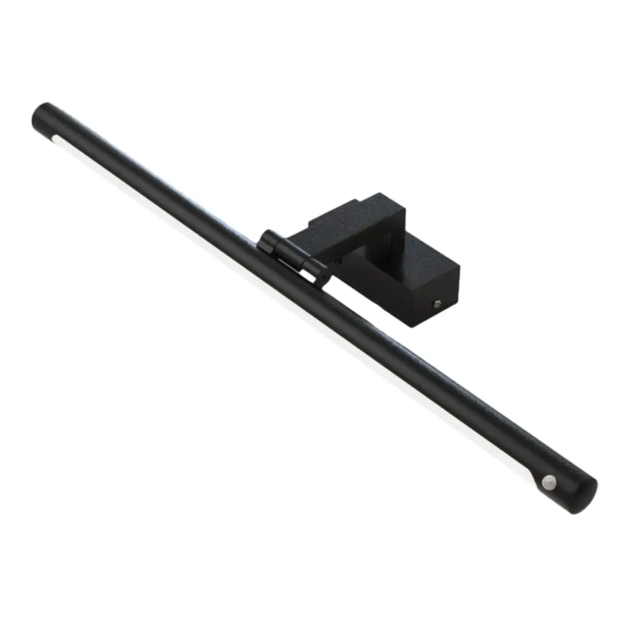 Modern Black Sleek Tubular LED Vanity Light for Cabinet Front Image - 8