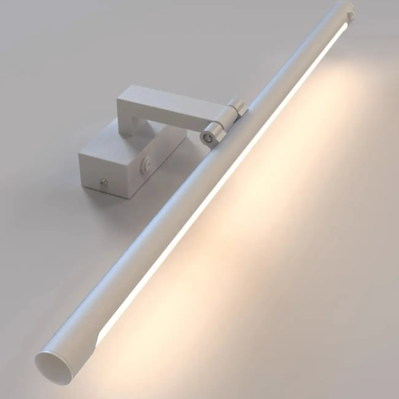 Modern Black Sleek Tubular LED Vanity Light for Cabinet Front Image - 10