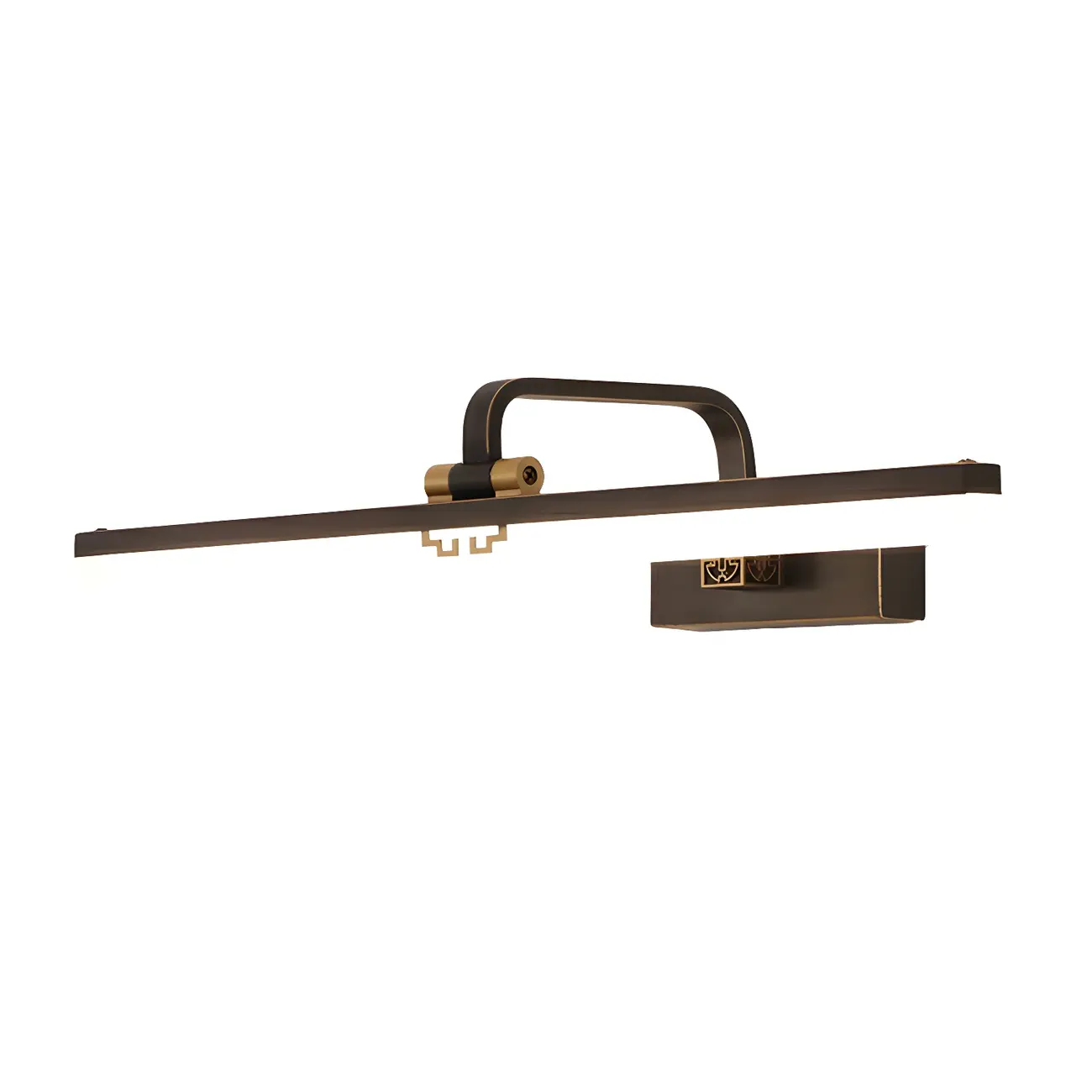Zen Metal Black Linear LED Vanity Light with Arced Arm for Bathroom Mirror Image - 5 | homeyfad