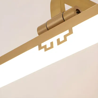Zen Metal Black Linear LED Vanity Light with Arced Arm for Bathroom Mirror Image - 6