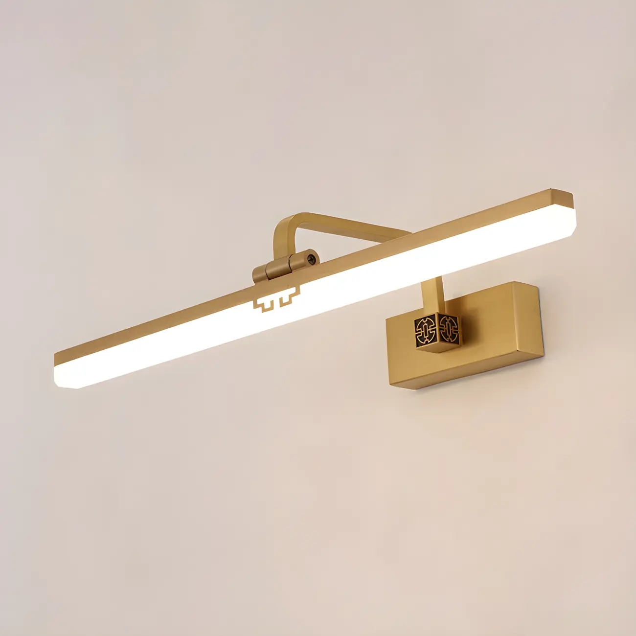 Zen Metal Black Linear LED Vanity Light with Arced Arm for Bathroom Mirror Image - 11 | homeyfad