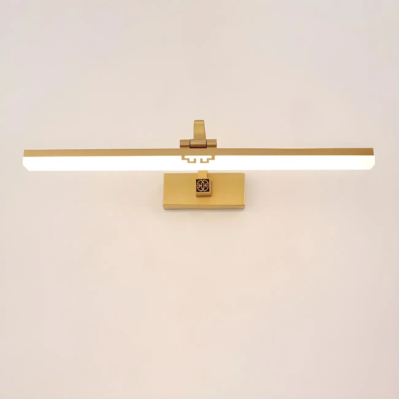 Zen Metal Black Linear LED Vanity Light with Arced Arm for Bathroom Mirror Image - 14