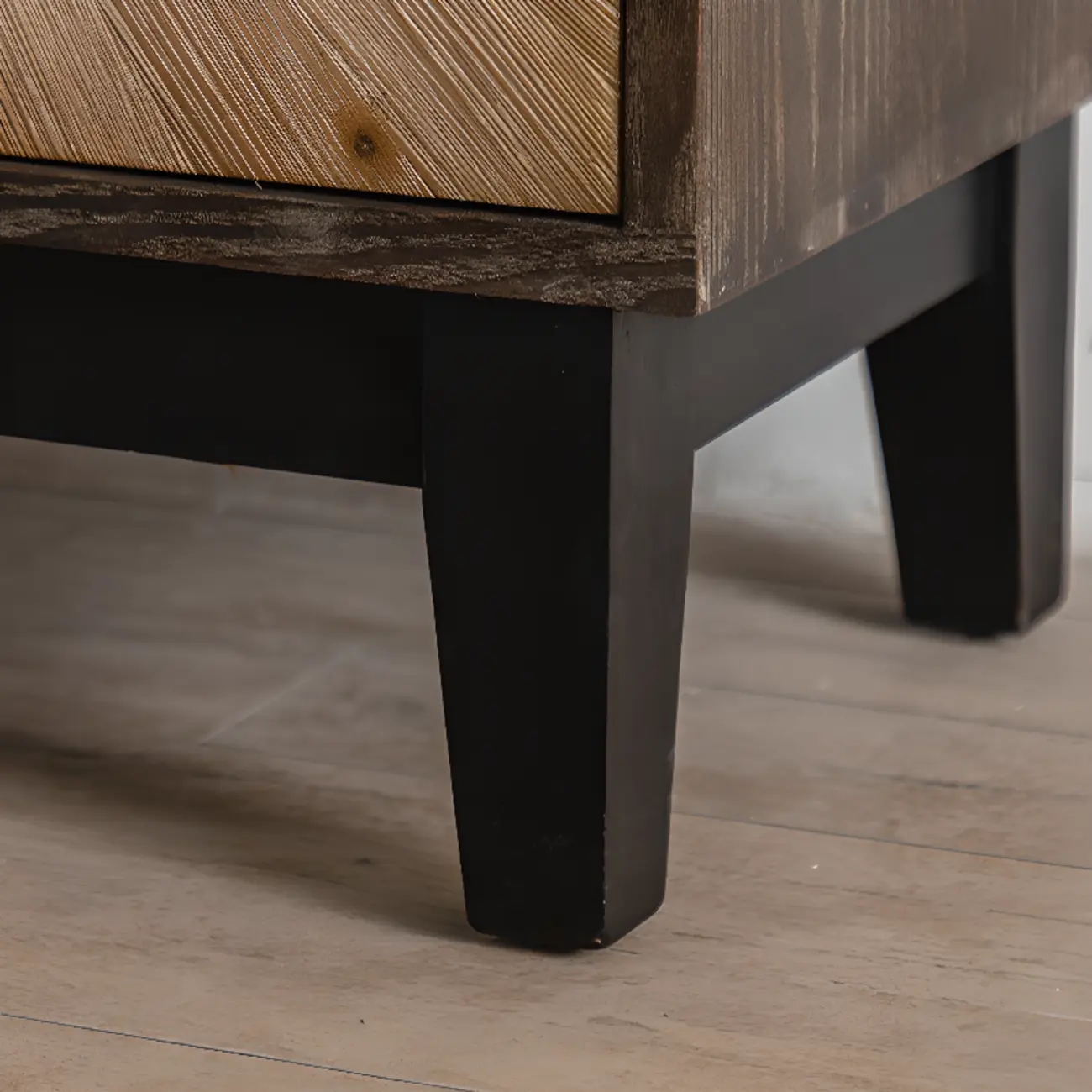 Industrial Wooden Buffet Table with Cabinets for Living Room Image - 8 | homeyfad