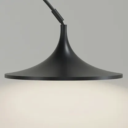 Modern Metal Black Arc Floor Lamp for Living Room Decor Image - 7