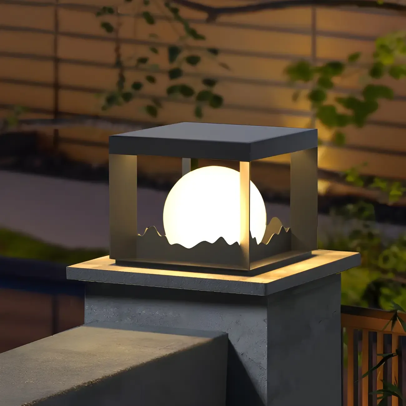 Stainless Steel Outdoor Light LED Waterproof with Plastic Shade for Garden Image - 1