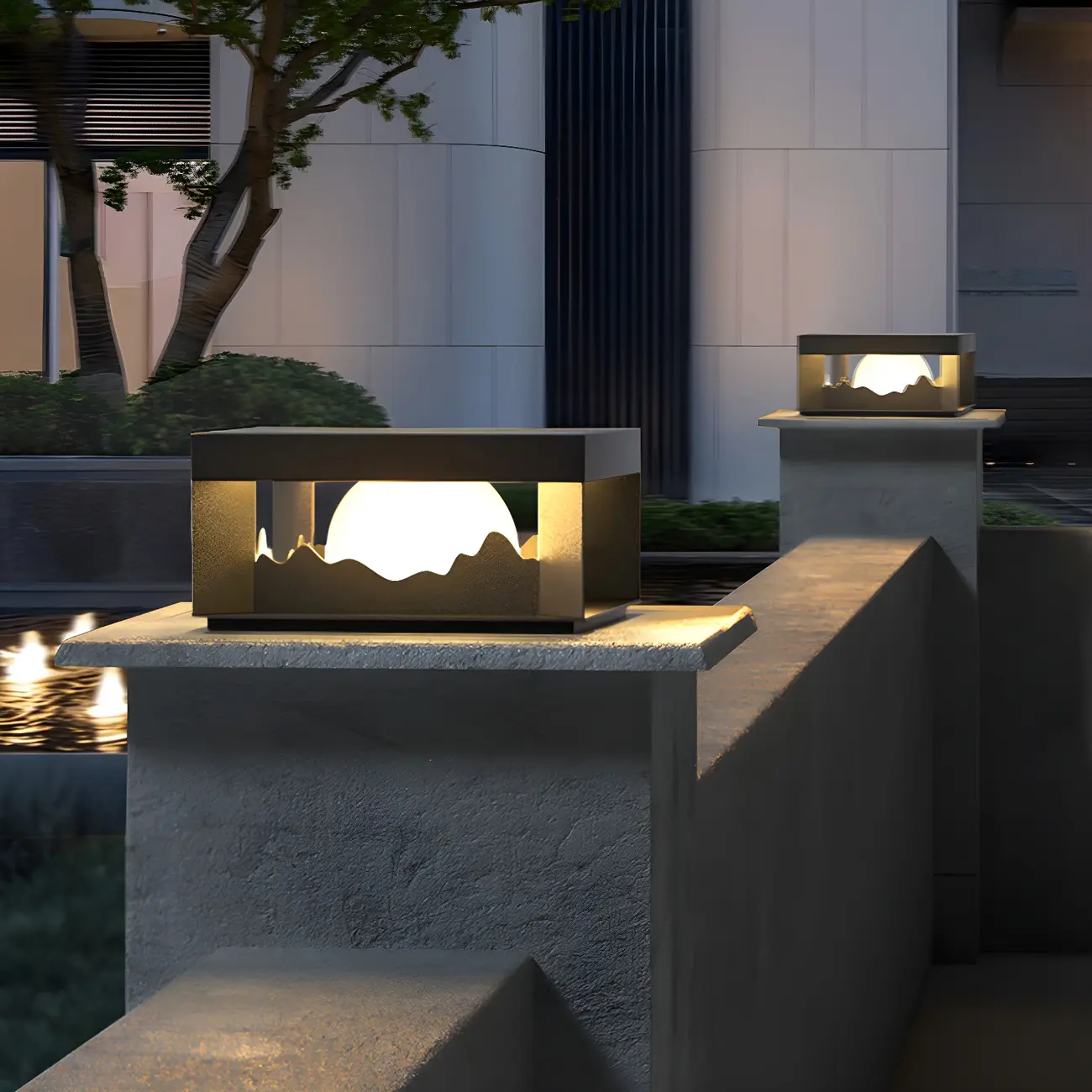 Stainless Steel Outdoor Light LED Waterproof with Plastic Shade for Garden Image - 15 | homeyfad