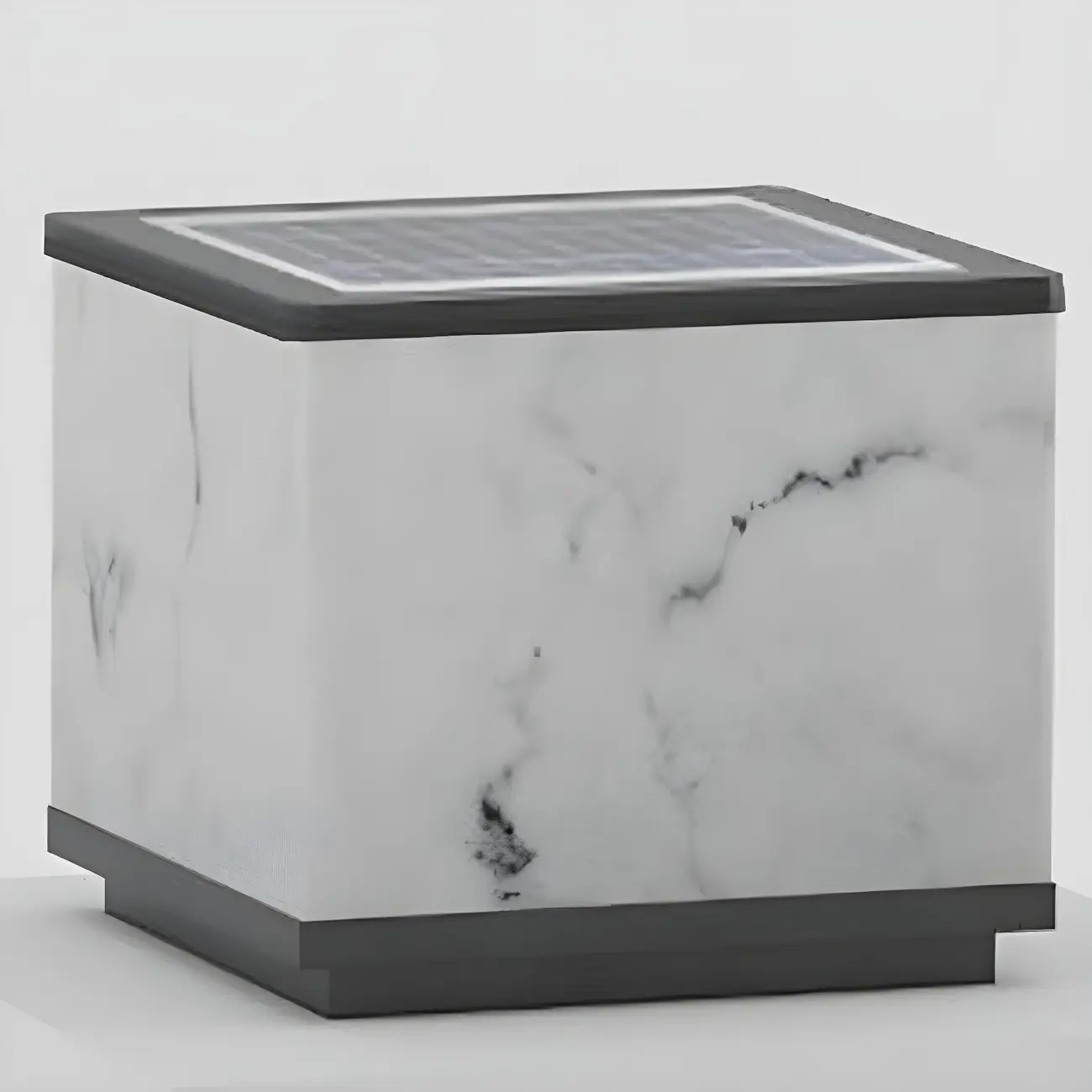 Metal Square Shape Outdoor Light Modern Style 1-Light Waterproof Pillar Lamp Image - 11 | homeyfad