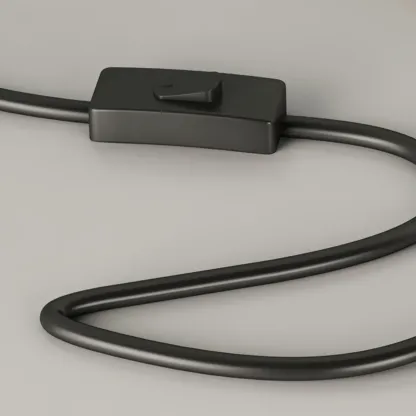 Practical Modern Metal Floor Lamp with Shelf and Pleated Shade Image - 11