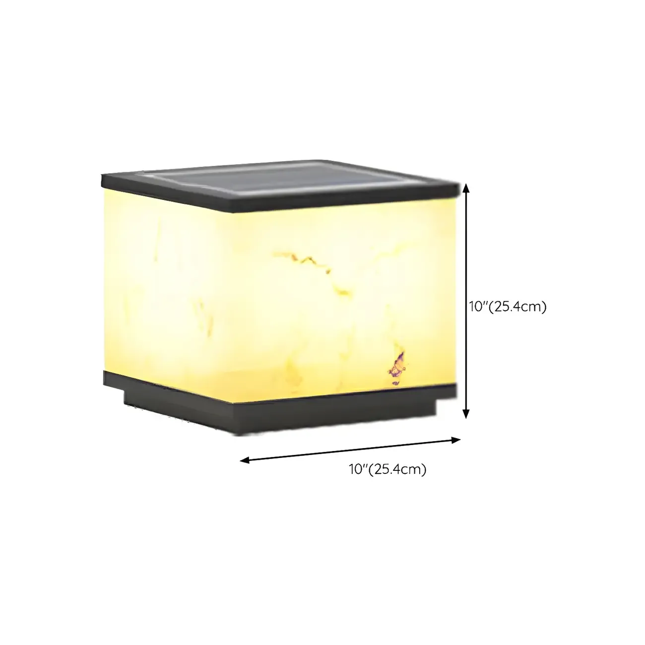 Metal Square Shape Outdoor Light Modern Style 1-Light Waterproof Pillar Lamp Image - 17