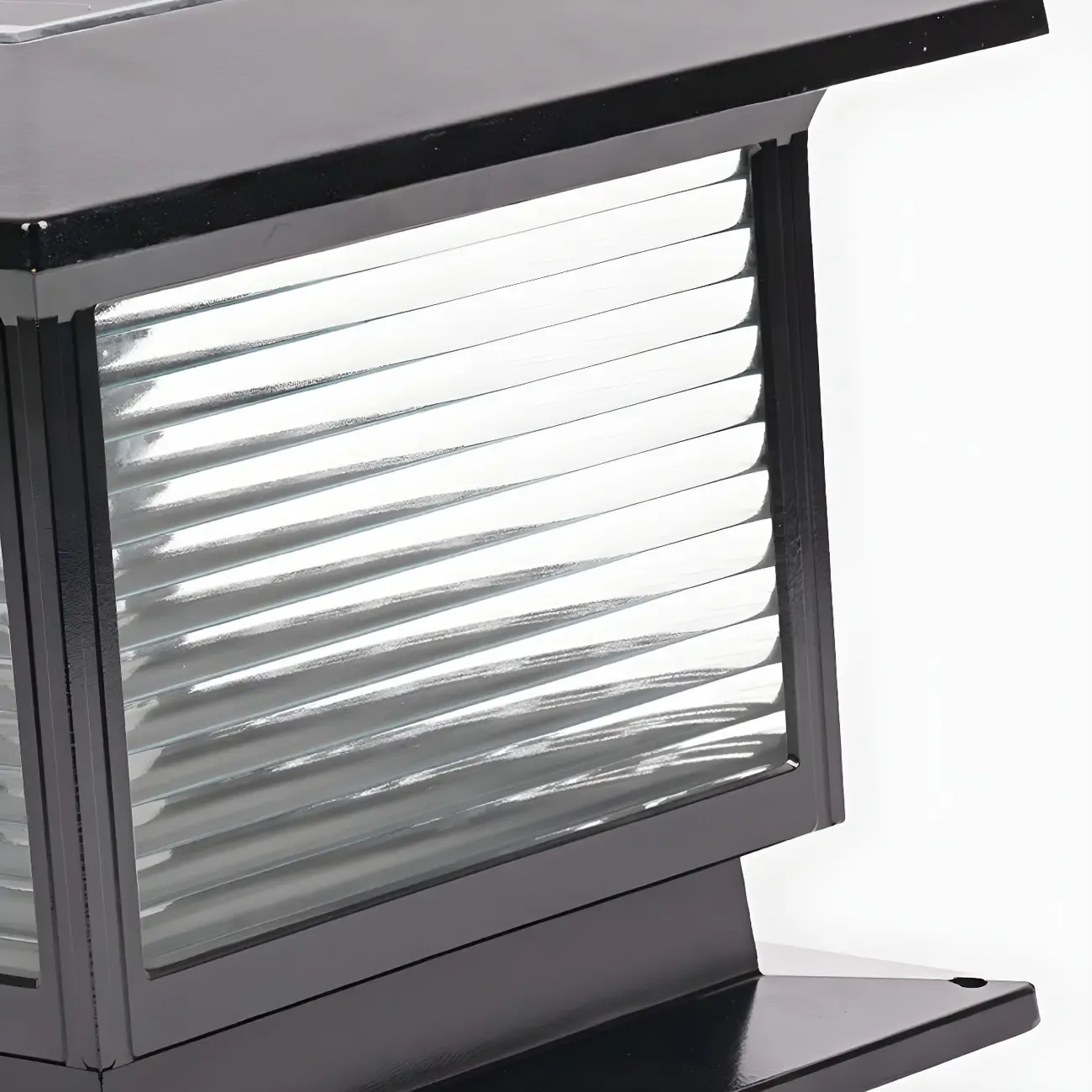 Waterproof Solar Energy Pillar Light LED Aluminum with Glass Shade for Outdoor Image - 10