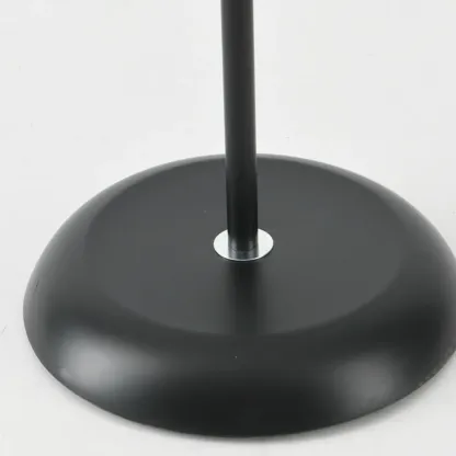 Metal Minimalist White Modern Floor Lamp with Fabric Shade Image - 7