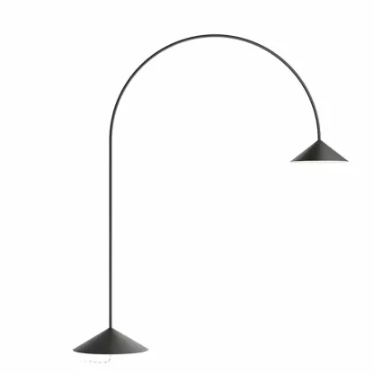 Dimmable LED Arc Floor Lamp with Remote for Living Room Image - 2