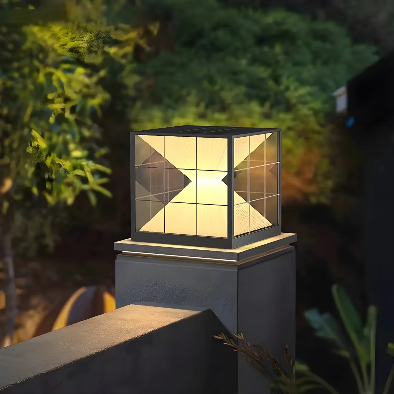 Modern Decorative Cube LED Table Lamp for Outdoors Image - 2 | homeyfad
