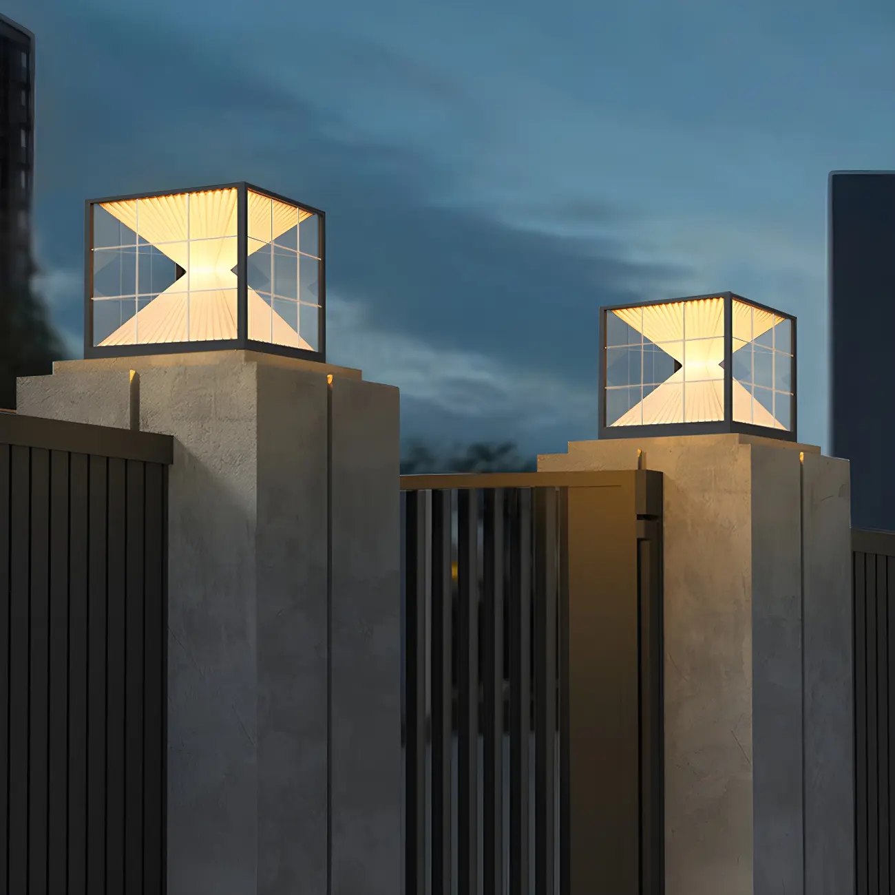 Modern Decorative Cube LED Table Lamp for Outdoors Image - 3 | homeyfad