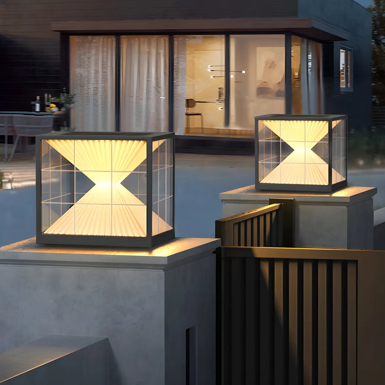Modern Decorative Cube LED Table Lamp for Outdoors Image - 1 | homeyfad