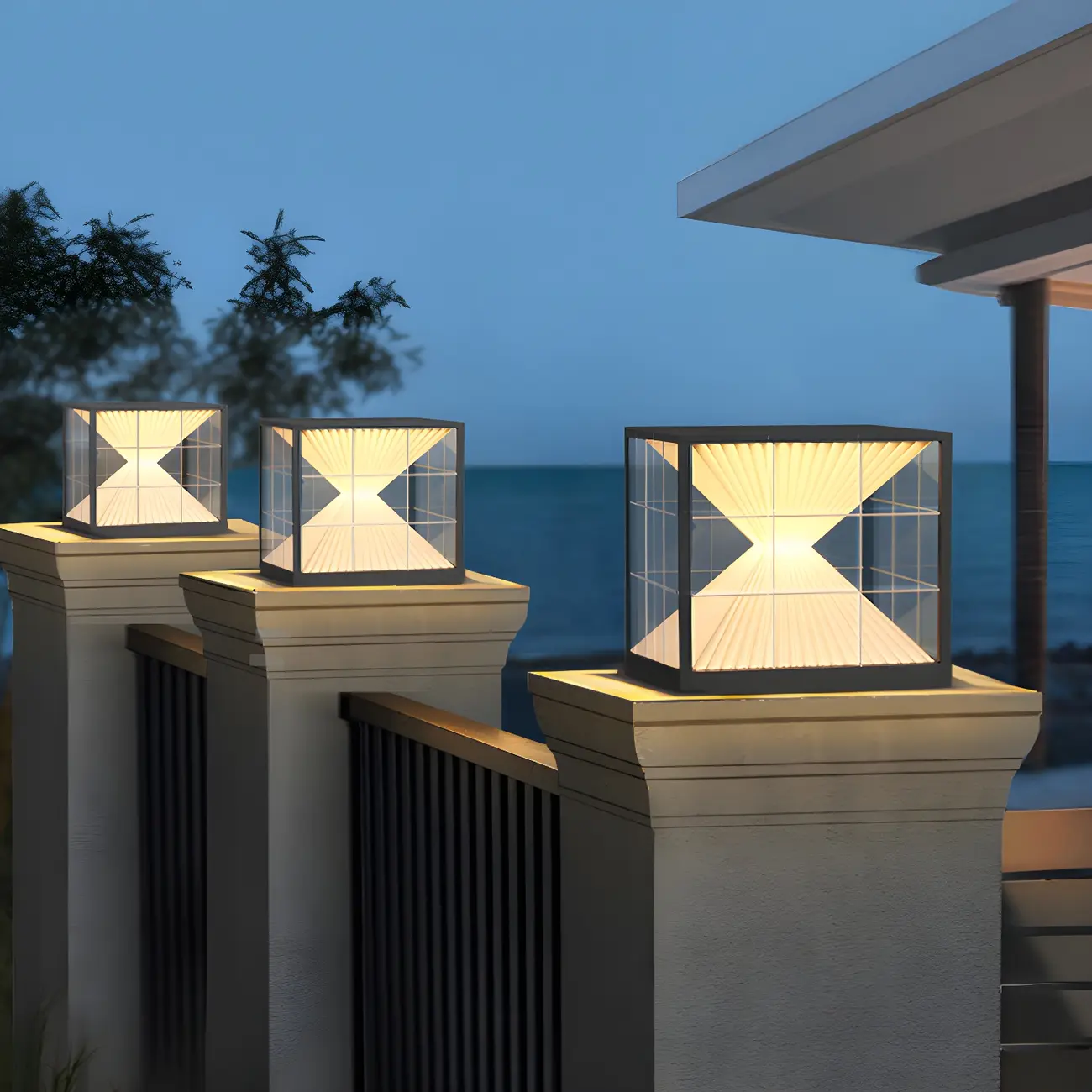 Modern Decorative Cube LED Table Lamp for Outdoors Image - 12 | homeyfad