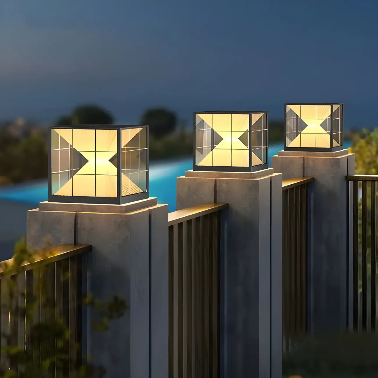 Modern Decorative Cube LED Table Lamp for Outdoors Image - 14 | homeyfad
