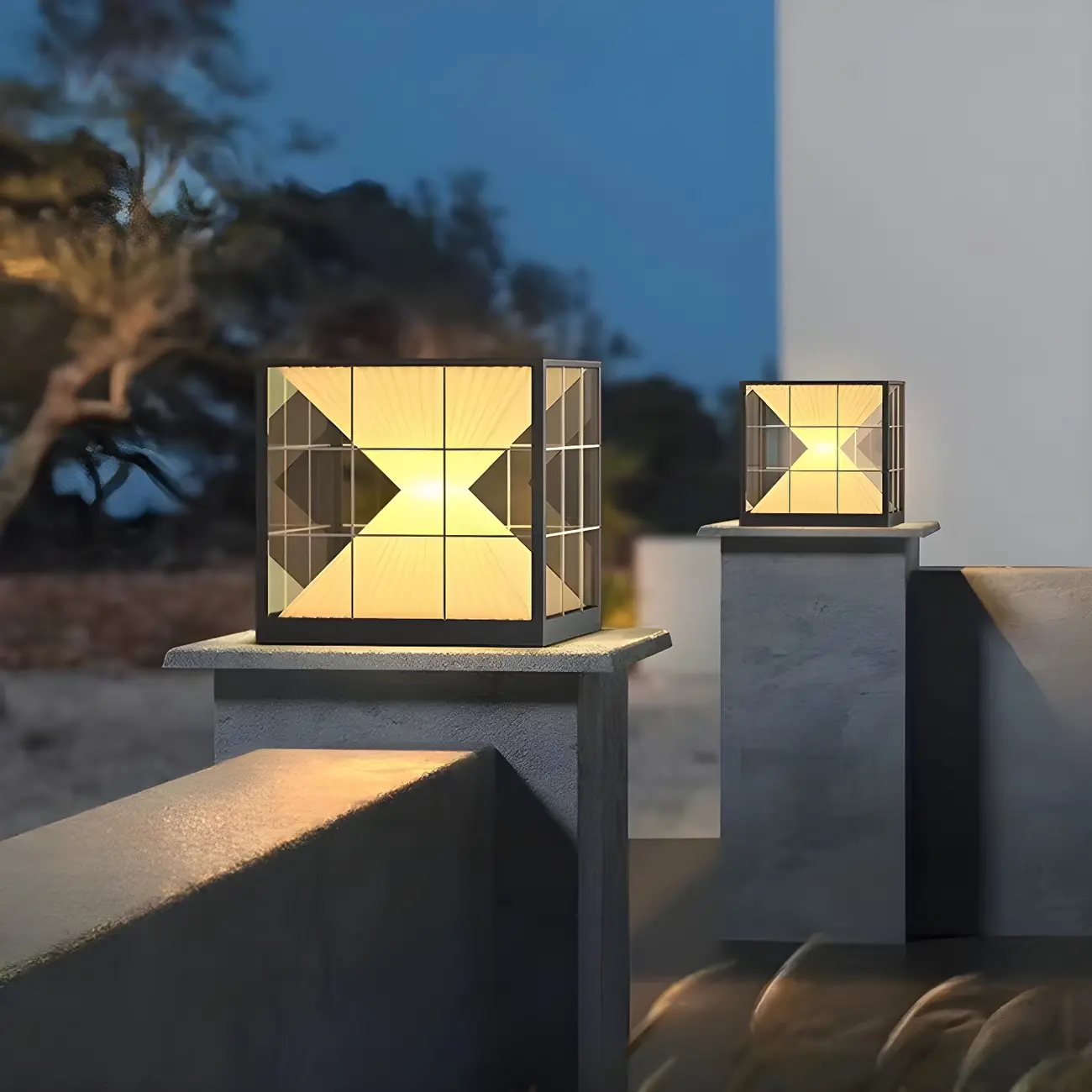 Modern Decorative Cube LED Table Lamp for Outdoors Image - 15 | homeyfad