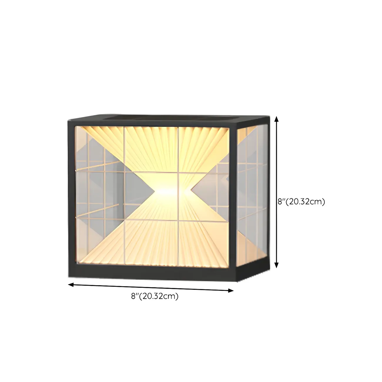 Modern Decorative Cube LED Table Lamp for Outdoors #size | homeyfad