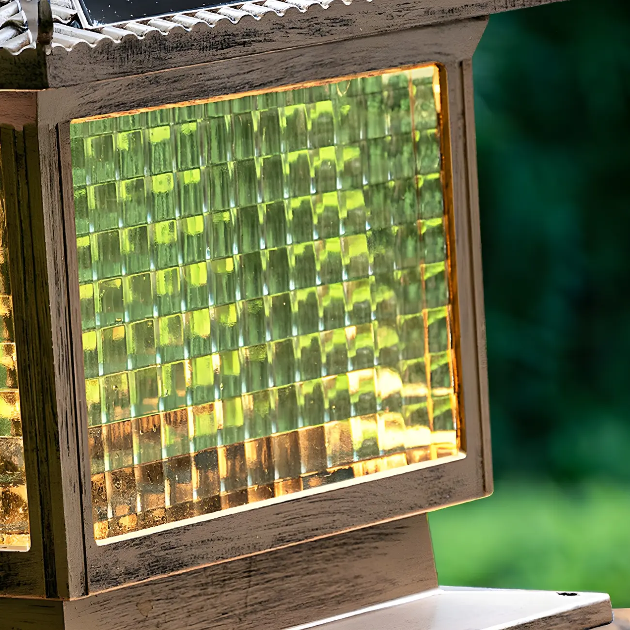 Rectangular Shape Metal Solar Pillar Lamp Modern-Style 1 Light Outdoor Waterproof Light Image - 9 | homeyfad
