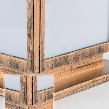 Geometric LED Pillar Light Modern Solar Lighting Fixture for Garden Image - 7