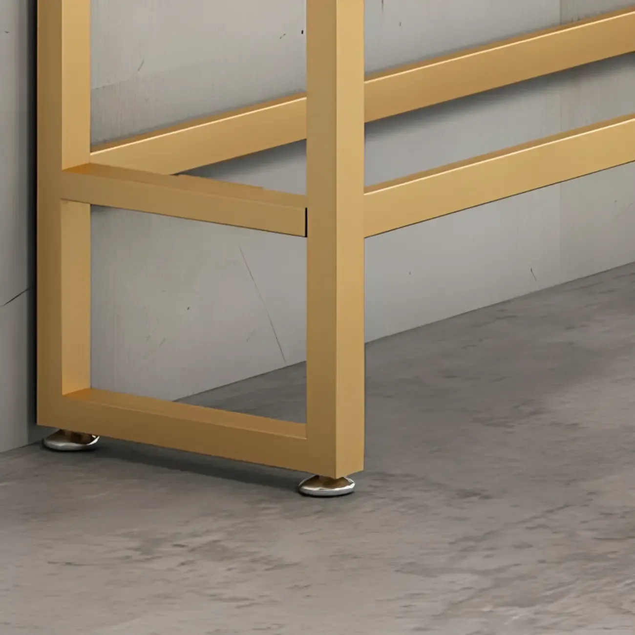 Elegant Faux Marble Bar Table Set with Upholstered Chairs Image - 7