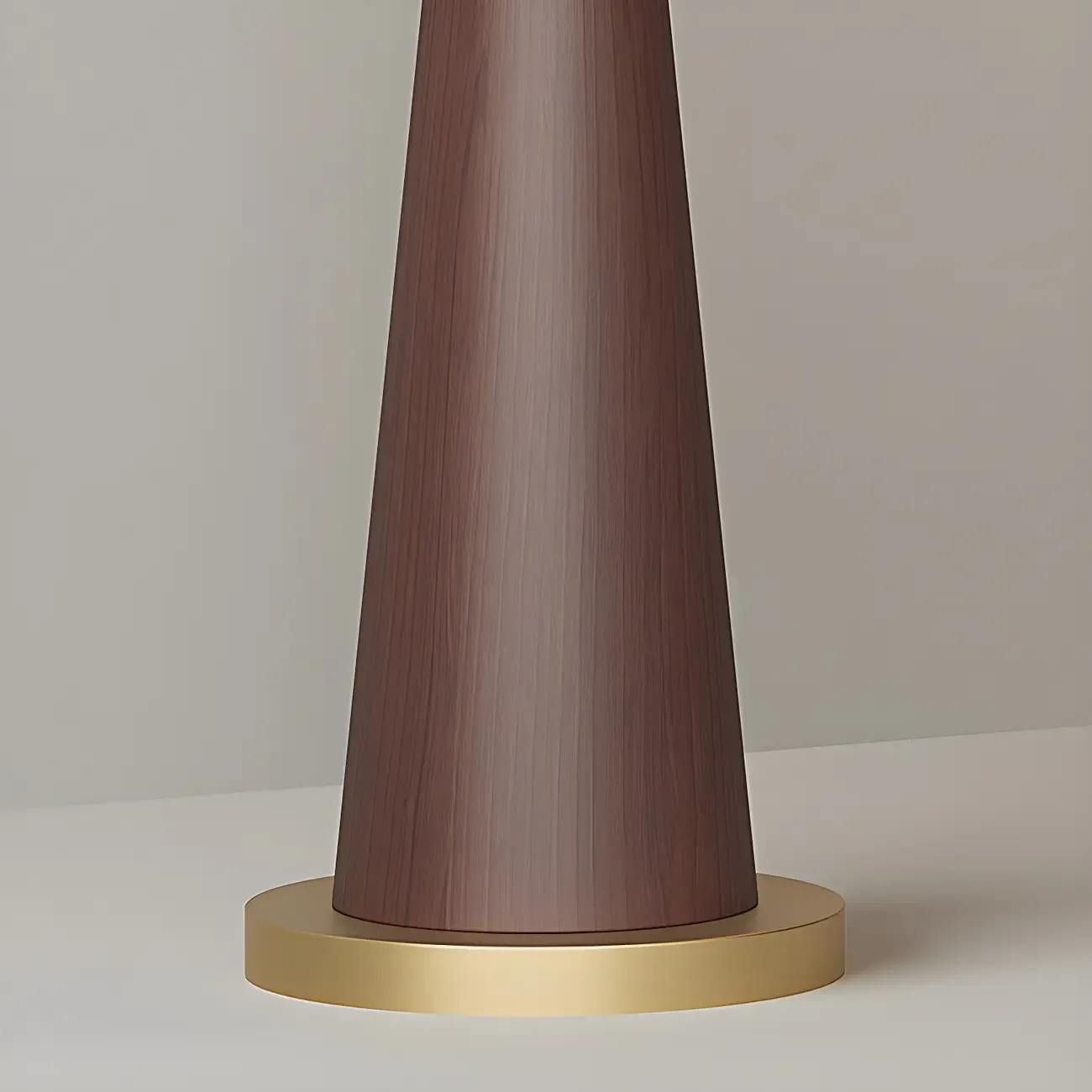 Wood Color Oriental Arc Floor Lamp with Pleated Fabric Shade Image - 10