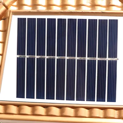 Contemporary LED Pillar Light Household Solar Lighting Fixture for Garden Image - 12