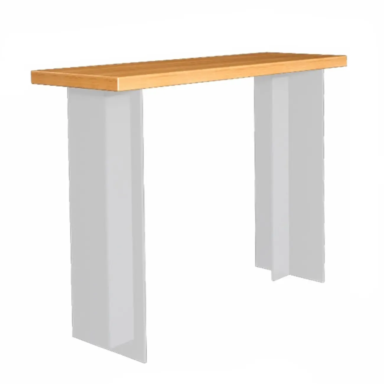 Modern Brown Bar Set with Wood Seating and Footrest Image - 8