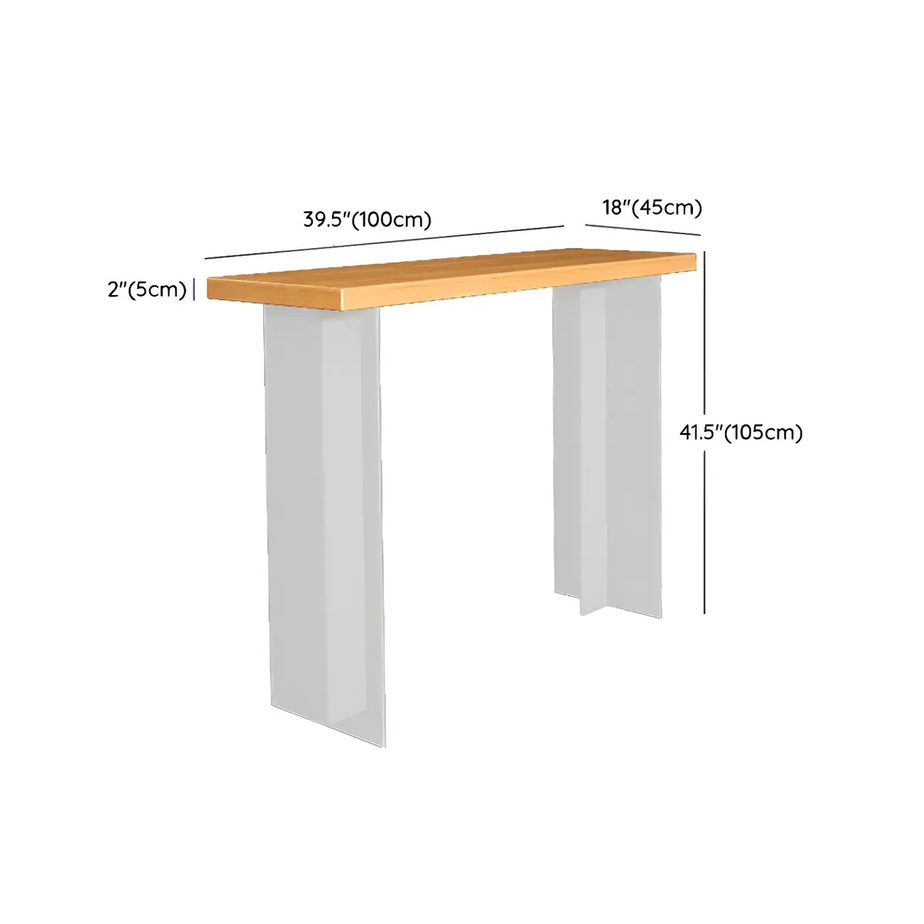 Modern Brown Bar Set with Wood Seating and Footrest Image - 11