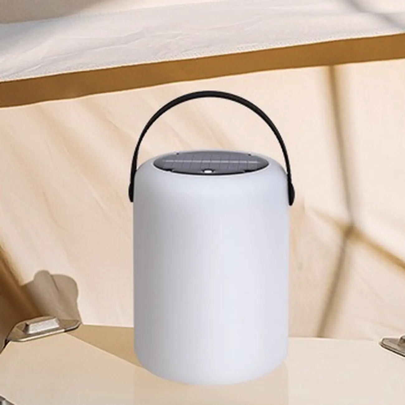 6"/5"/6.5" Solar Waterproof Black Solar Table Lamp with Resin Shade Adapted for LED Bulbs, Light Included Image - 6 | homeyfad