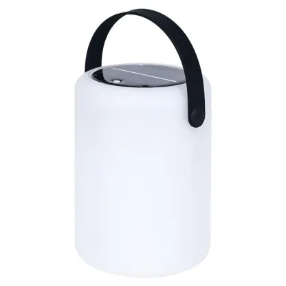 6"/5"/6.5" Solar Waterproof Black Solar Table Lamp with Resin Shade Adapted for LED Bulbs, Light Included Image - 8