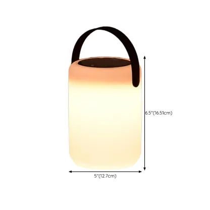 6"/5"/6.5" Solar Waterproof Black Solar Table Lamp with Resin Shade Adapted for LED Bulbs, Light Included Image - 12