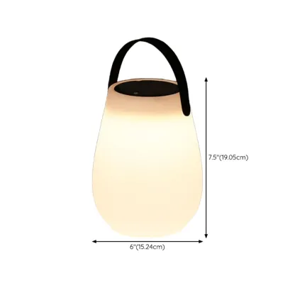 6"/5"/6.5" Solar Waterproof Black Solar Table Lamp with Resin Shade Adapted for LED Bulbs, Light Included Image - 13
