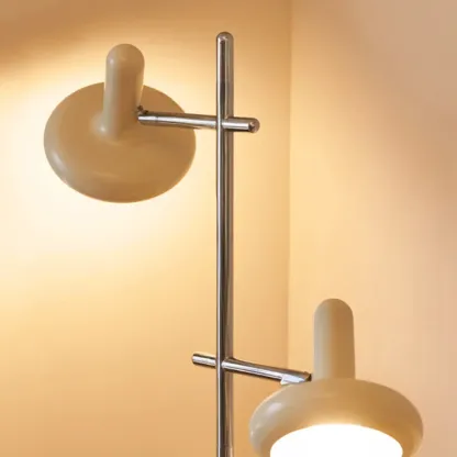 2-Light Modern Tree Floor Lamp with Shade for Living Room Image - 12