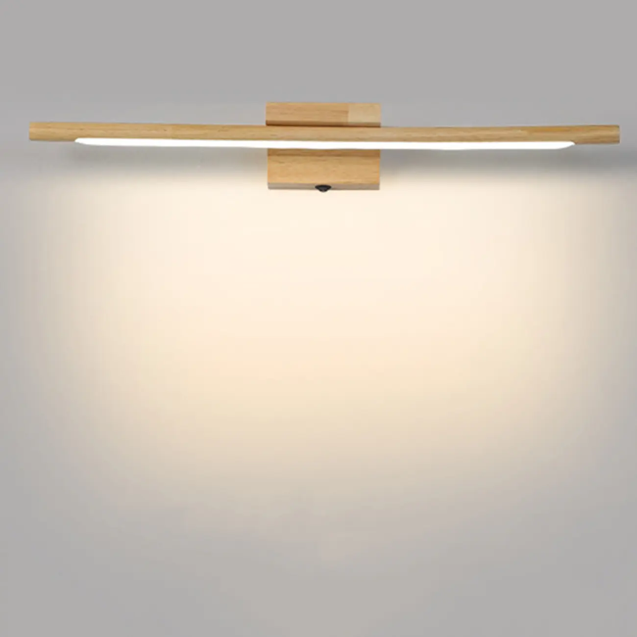 Modern Wood LED Vanity Light bar for Bathroom Mirror Front Image - 2 | homeyfad