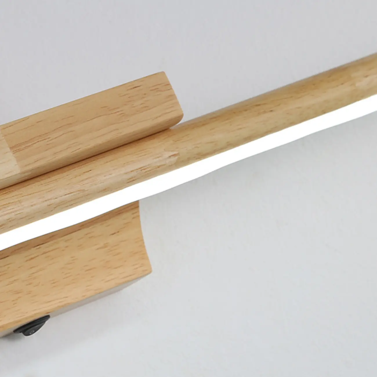 Modern Wood LED Vanity Light bar for Bathroom Mirror Front Image - 8 | homeyfad