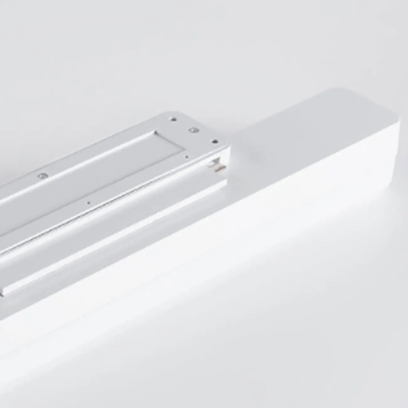 Rectangle Modern Vanity Light with White Shade for Bathroom Image - 9 | homeyfad