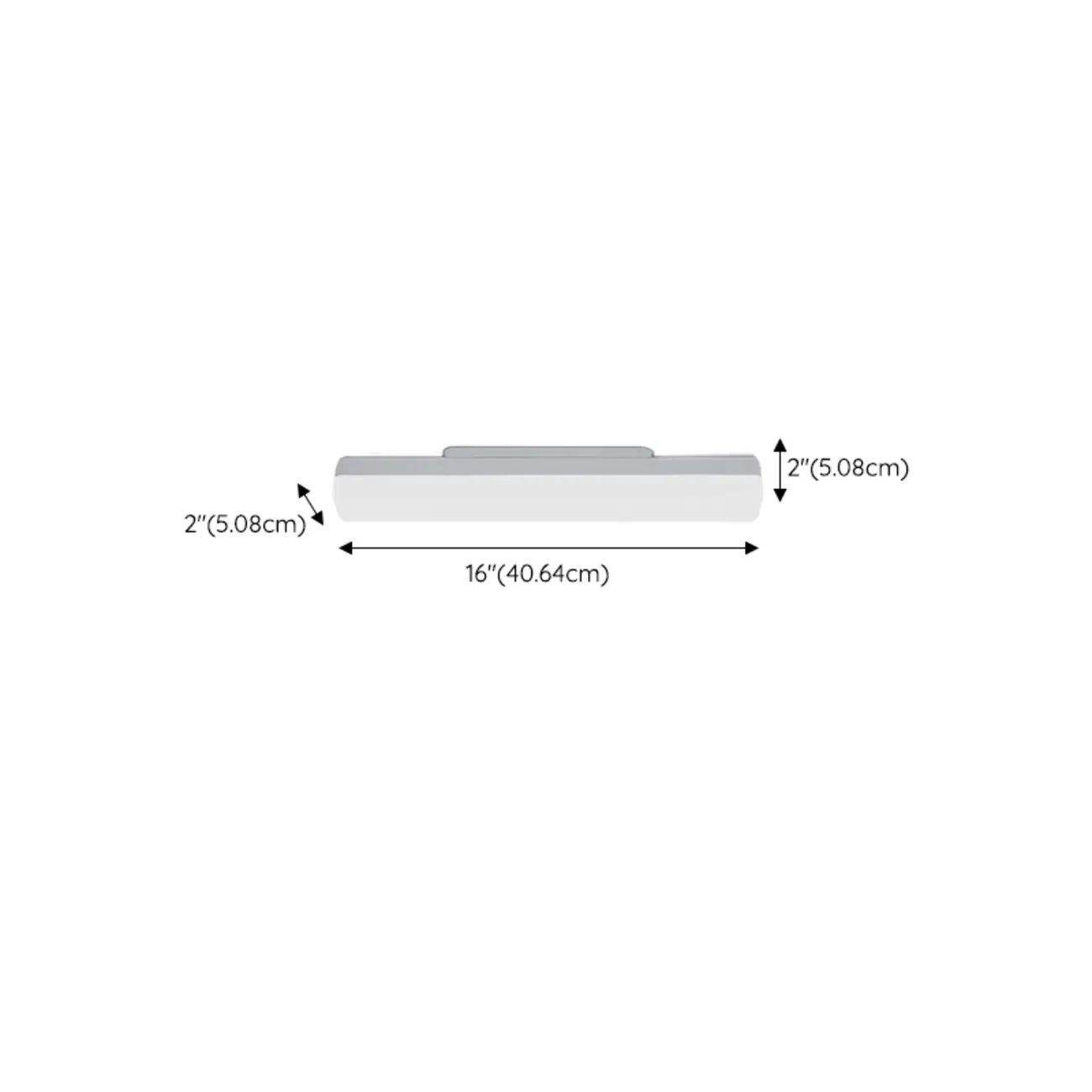 Rectangle Modern Vanity Light with White Shade for Bathroom Image - 12 | homeyfad