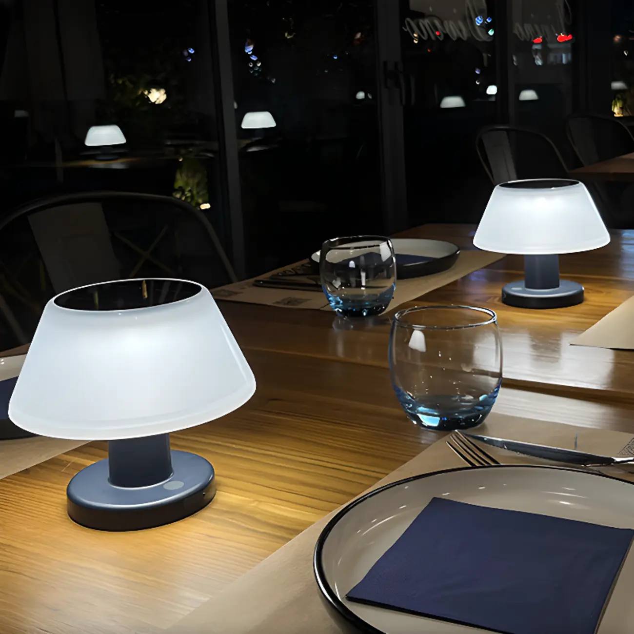 Minimalistic Innovative White Waterproof Table Lamp Image - 4 | homeyfad