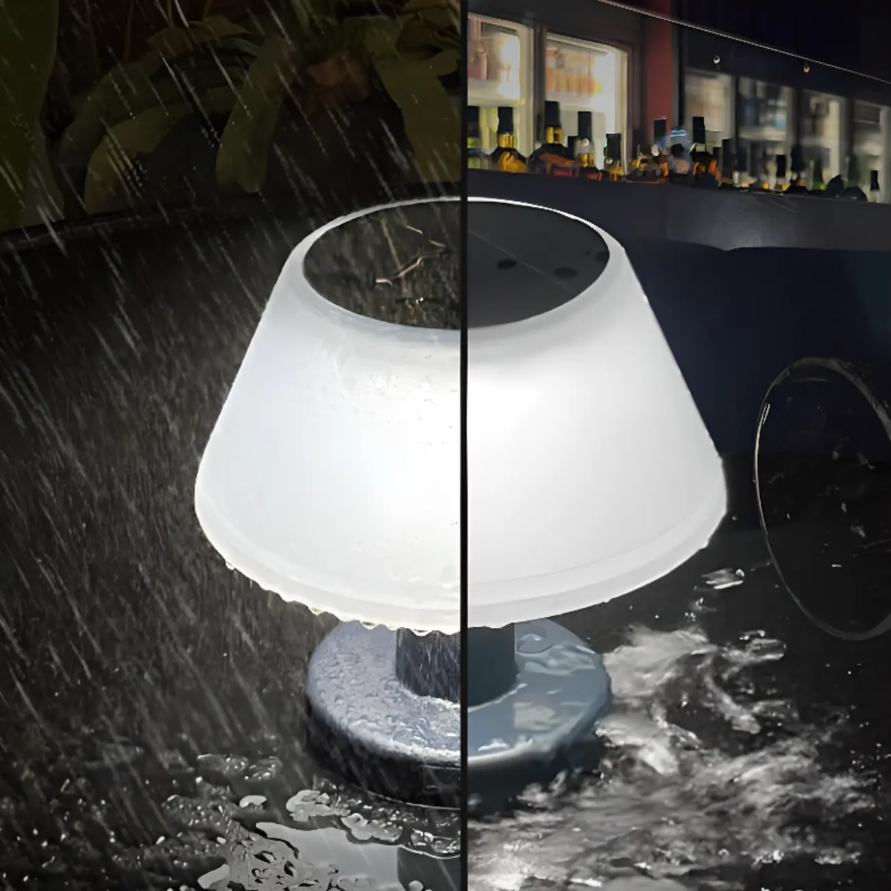 Minimalistic Innovative White Waterproof Table Lamp Image - 5 | homeyfad