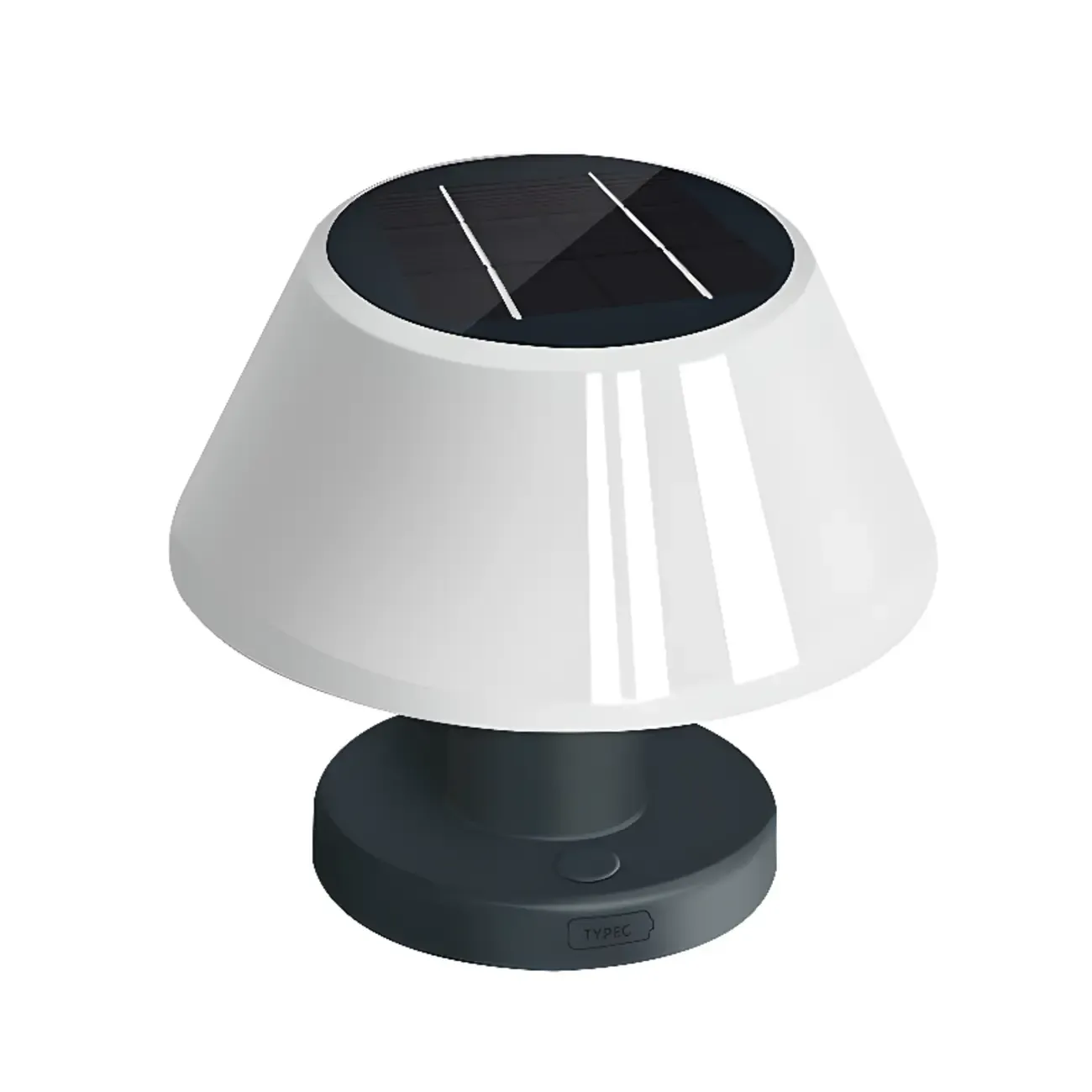 Minimalistic Innovative White Waterproof Table Lamp Image - 6