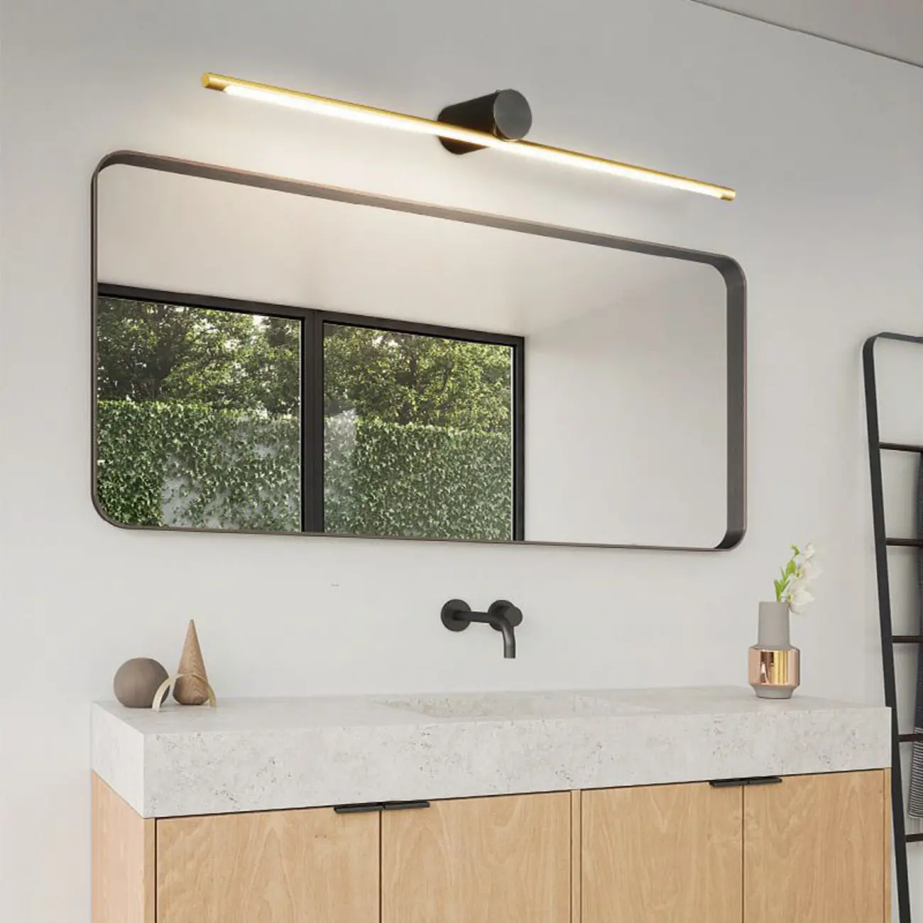 Modern Linear LED Bath Vanity Light with Dimmable Design Image - 6 | homeyfad