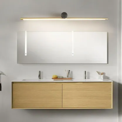 Modern Linear LED Bath Vanity Light with Dimmable Design Image - 8