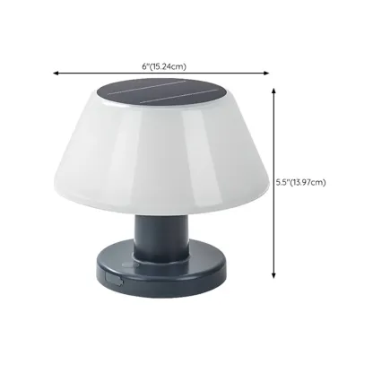 Minimalistic Innovative White Waterproof Table Lamp #size