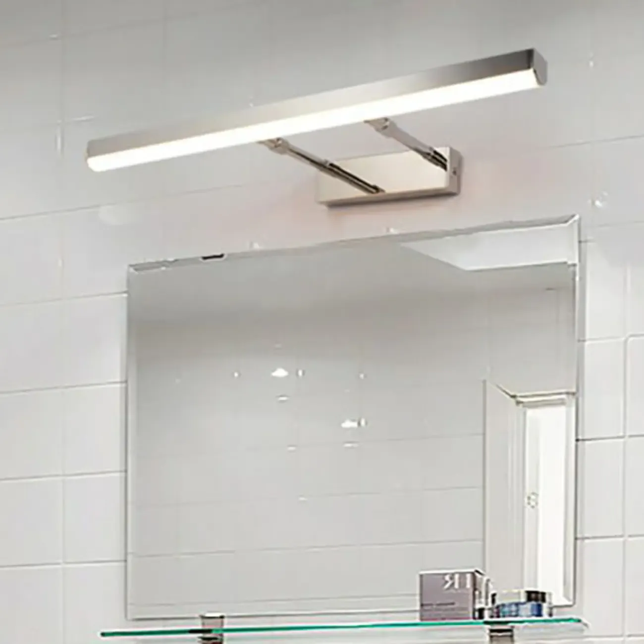 Modern Black LED Bathroom Vanity Light  with Integrated LED Image - 3