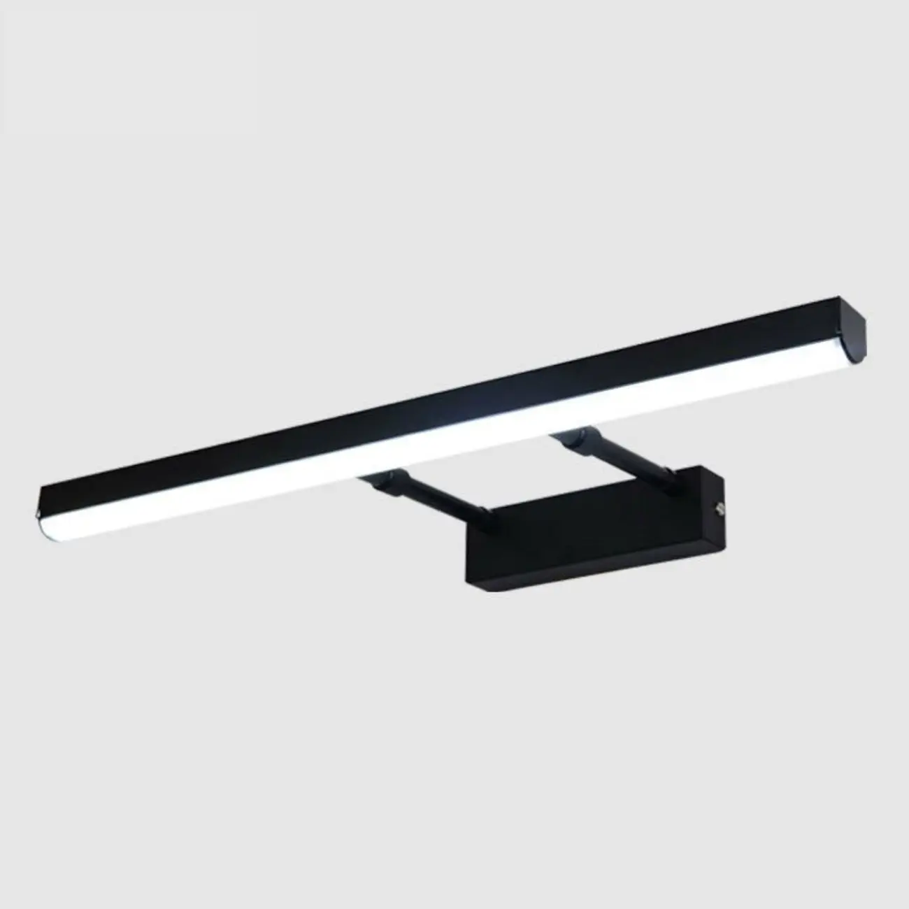 Modern Black LED Bathroom Vanity Light  with Integrated LED Image - 6 | homeyfad