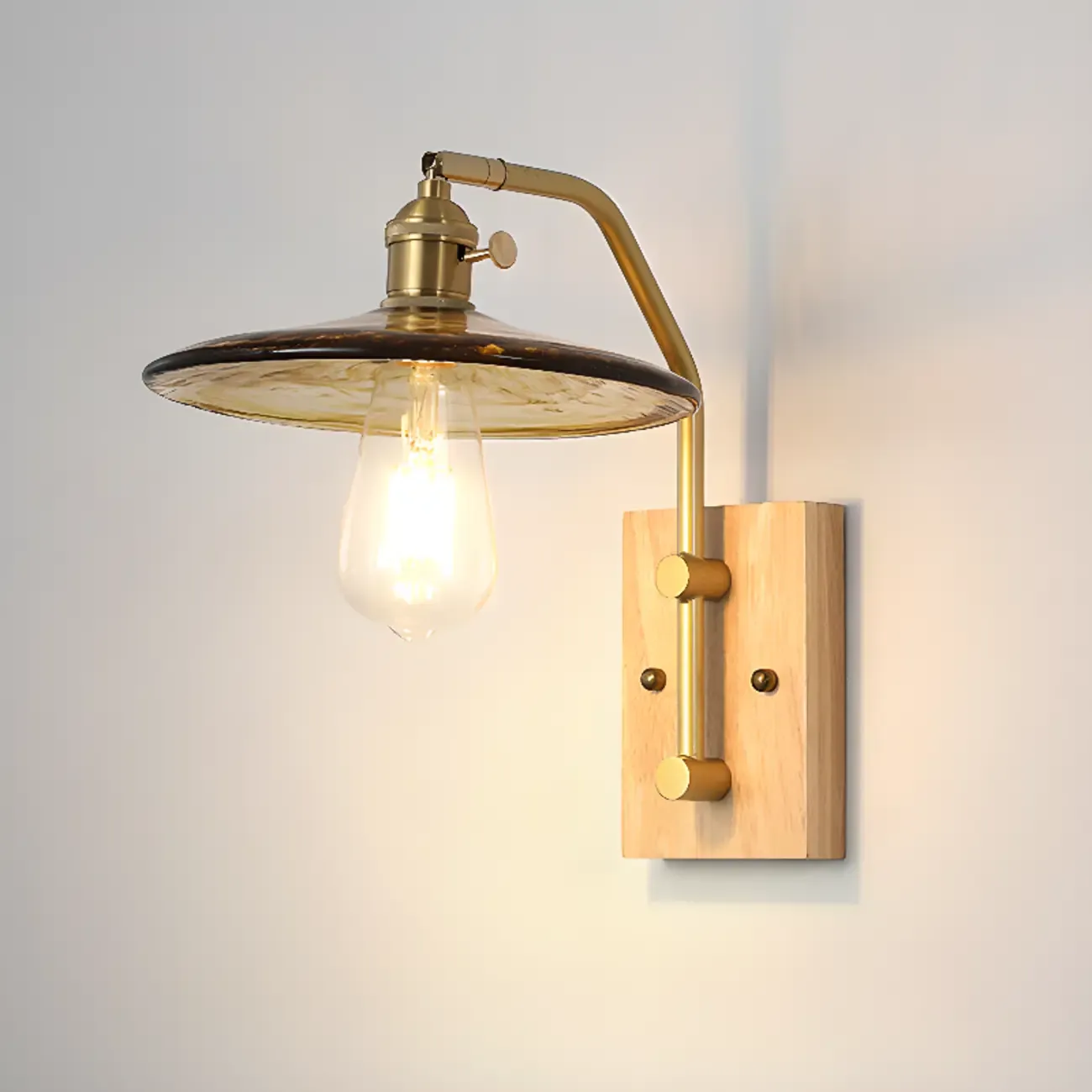 Retro Golden Skeleton Bedside LED Wall Light  Image - 6