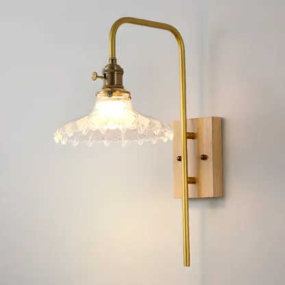 Retro Golden Skeleton Bedside LED Wall Light  Image - 8